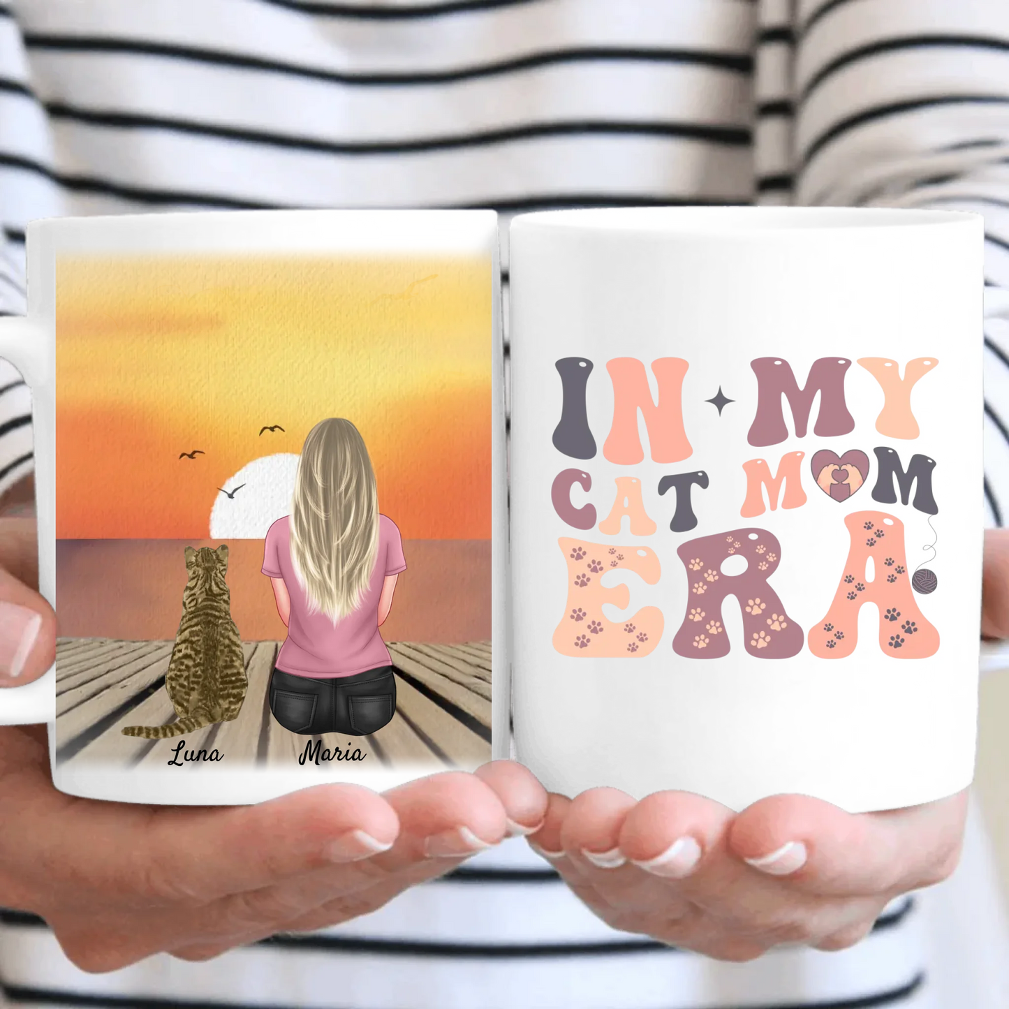 In My Cat Mum Era Personalised Purple Mug