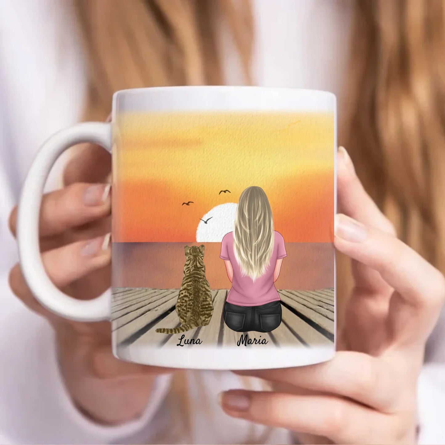 Best Cat Mom Ever Personalised Mug
