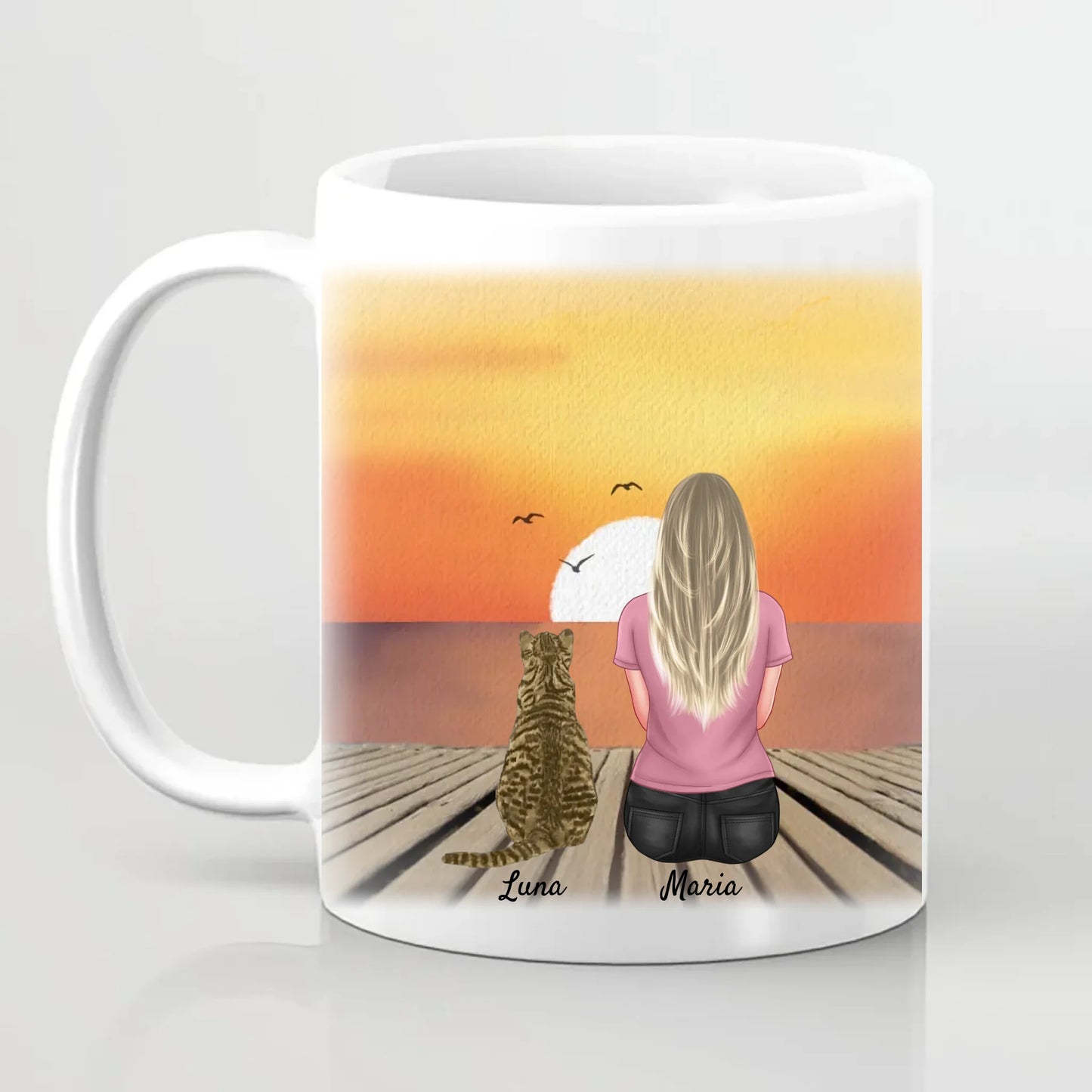 Best Cat Mom Ever Personalised Mug