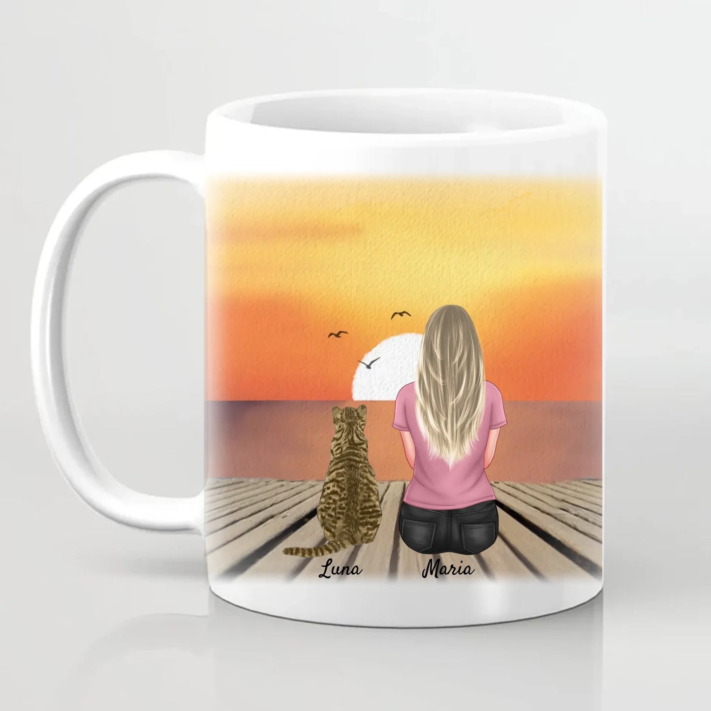 My Children Purr Cat Mum Personalised Mug