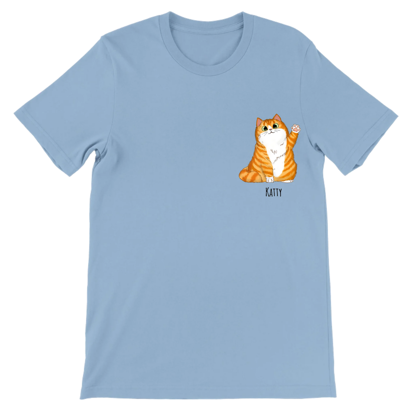 Cat Over My Heart Personalised T-Shirt