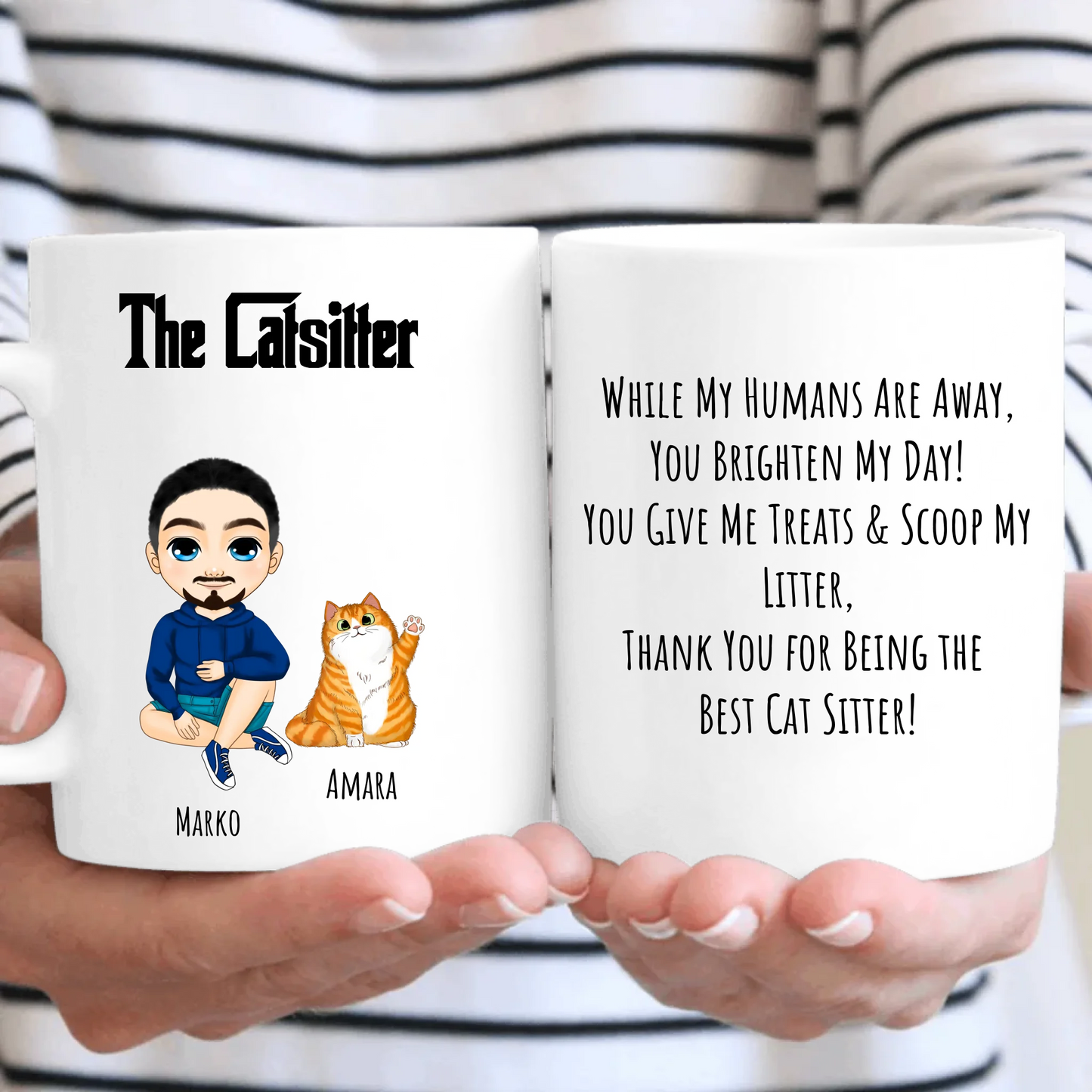 The Catsitter For Him Personalised Gift Mug