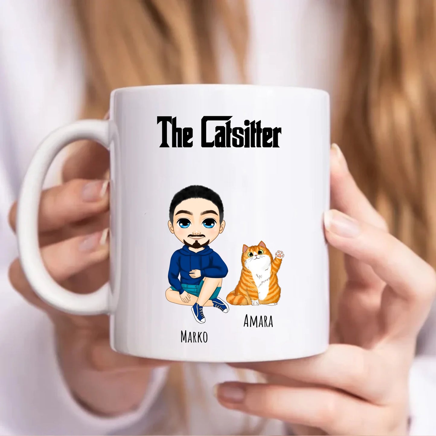 The Catsitter For Him Personalised Gift Mug