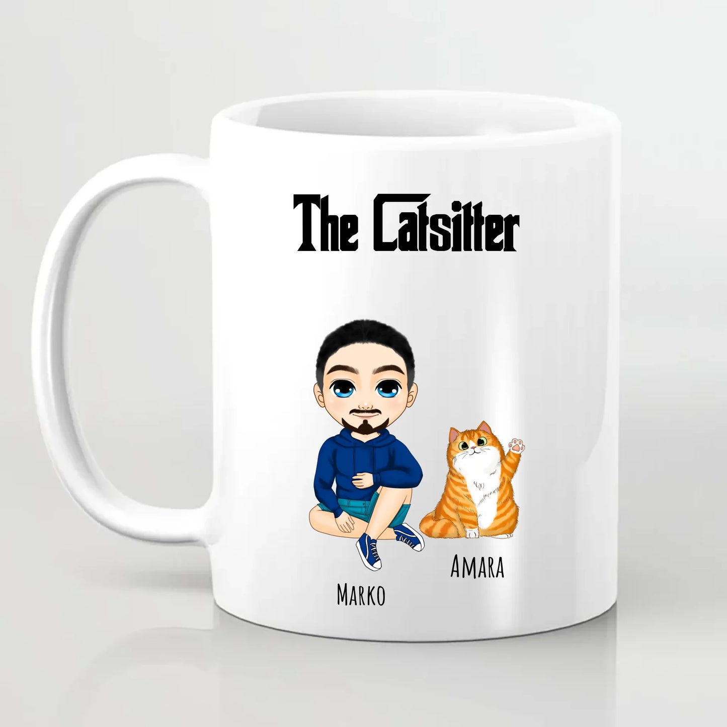The Catsitter For Him Personalised Gift Mug