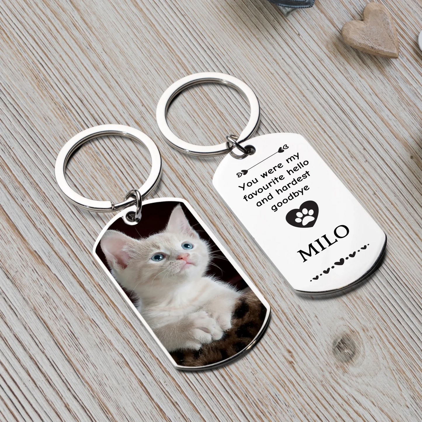 Personalised Pet Photo Keychain
