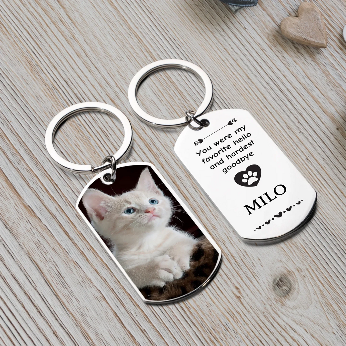 Memorial Pet Gifts: Memorial Keychain Thoughtful Ways to Remember Your Cat or Dog