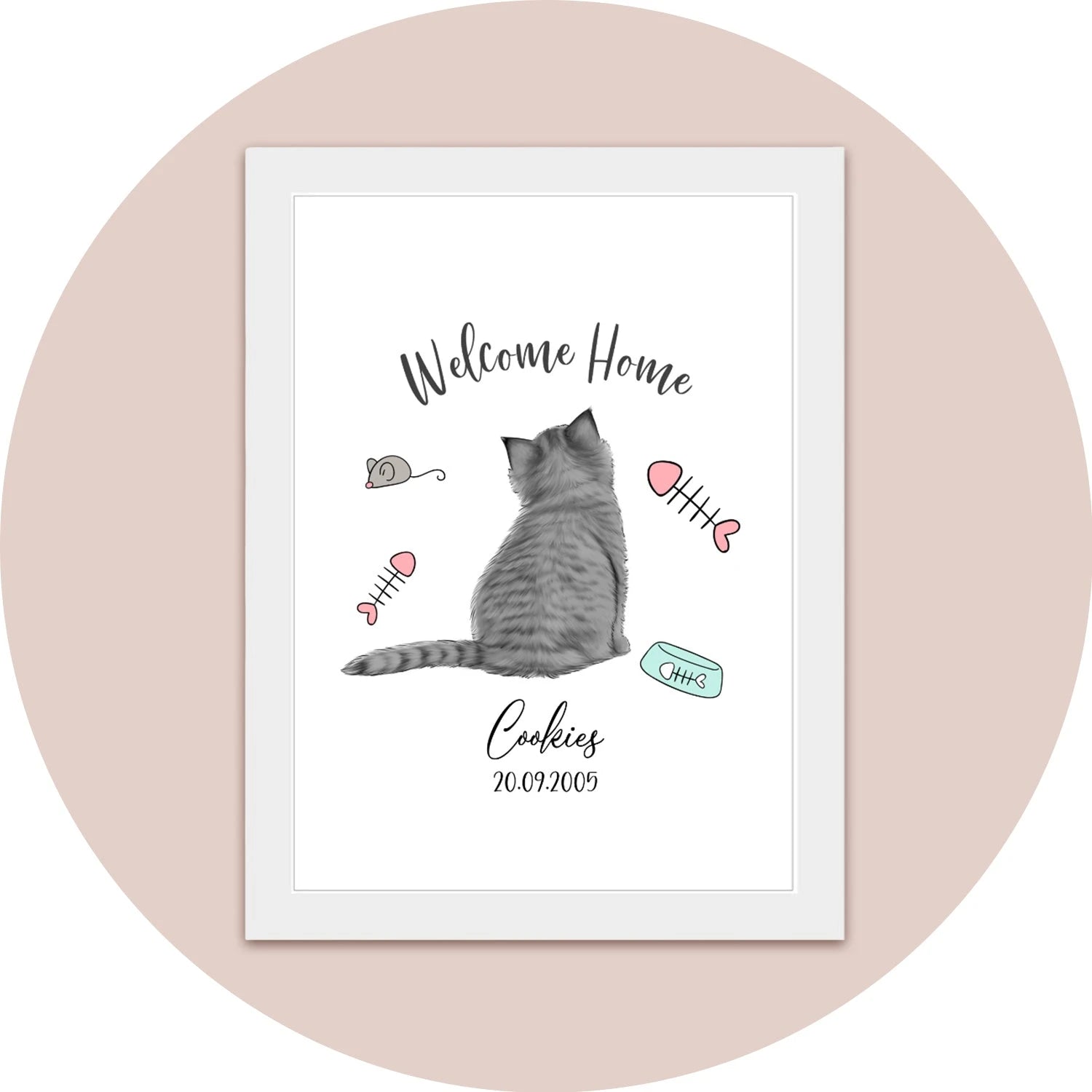 Personalised Cat Hanging Ornaments and Wall Art Collection