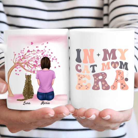 In My Cat Mum Era Personalised Purple Mug