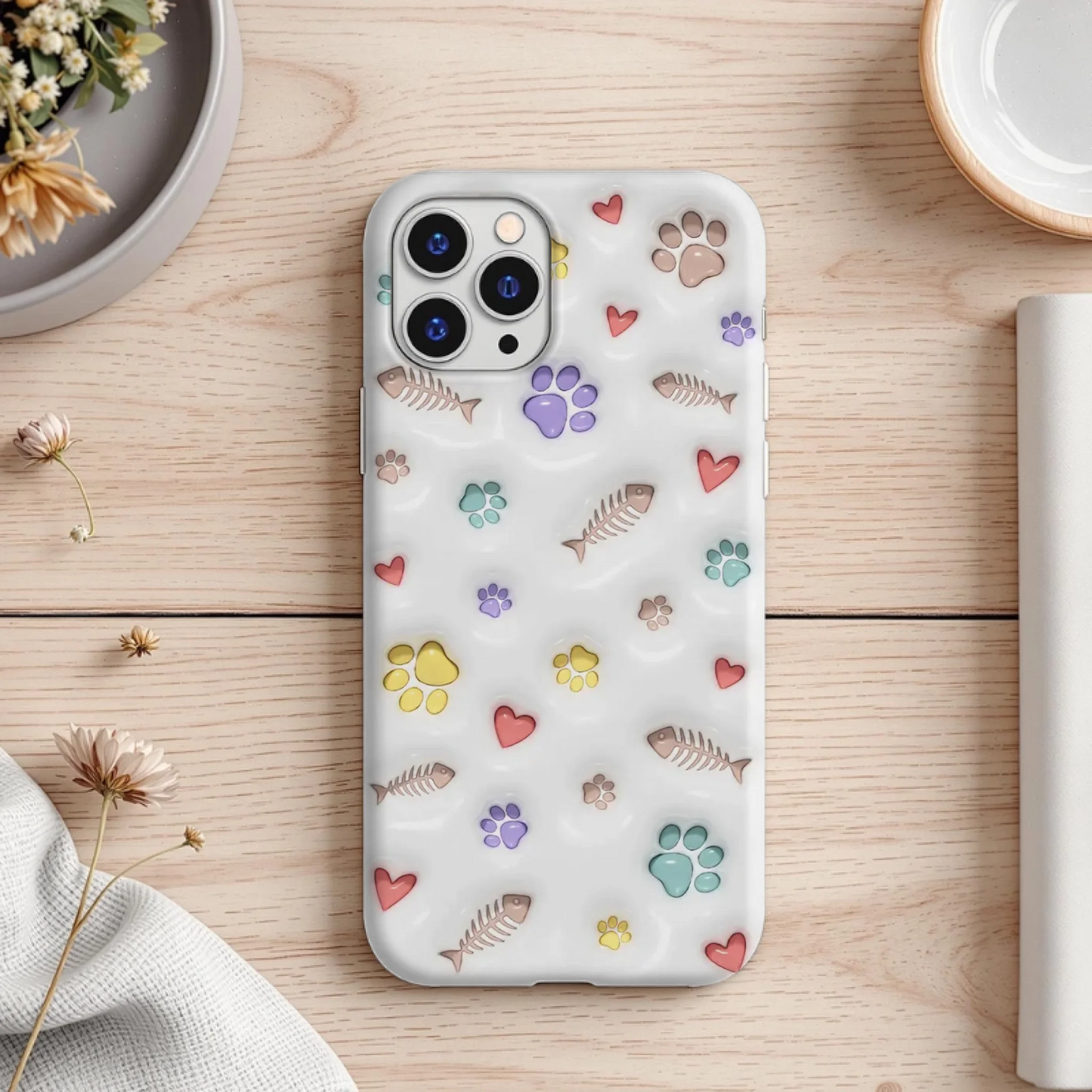 Pet Mum & Dad - 3D Inflated Effect Personalised Flexi Phone Case