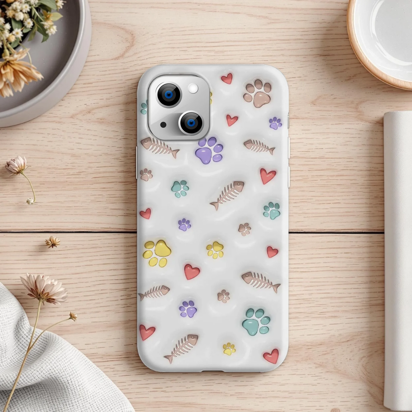 Pet Mum & Dad - 3D Inflated Effect Personalised Flexi Phone Case