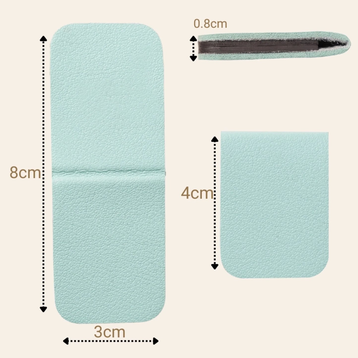 Faux Leather Personalised Cat Magnetic Bookmark