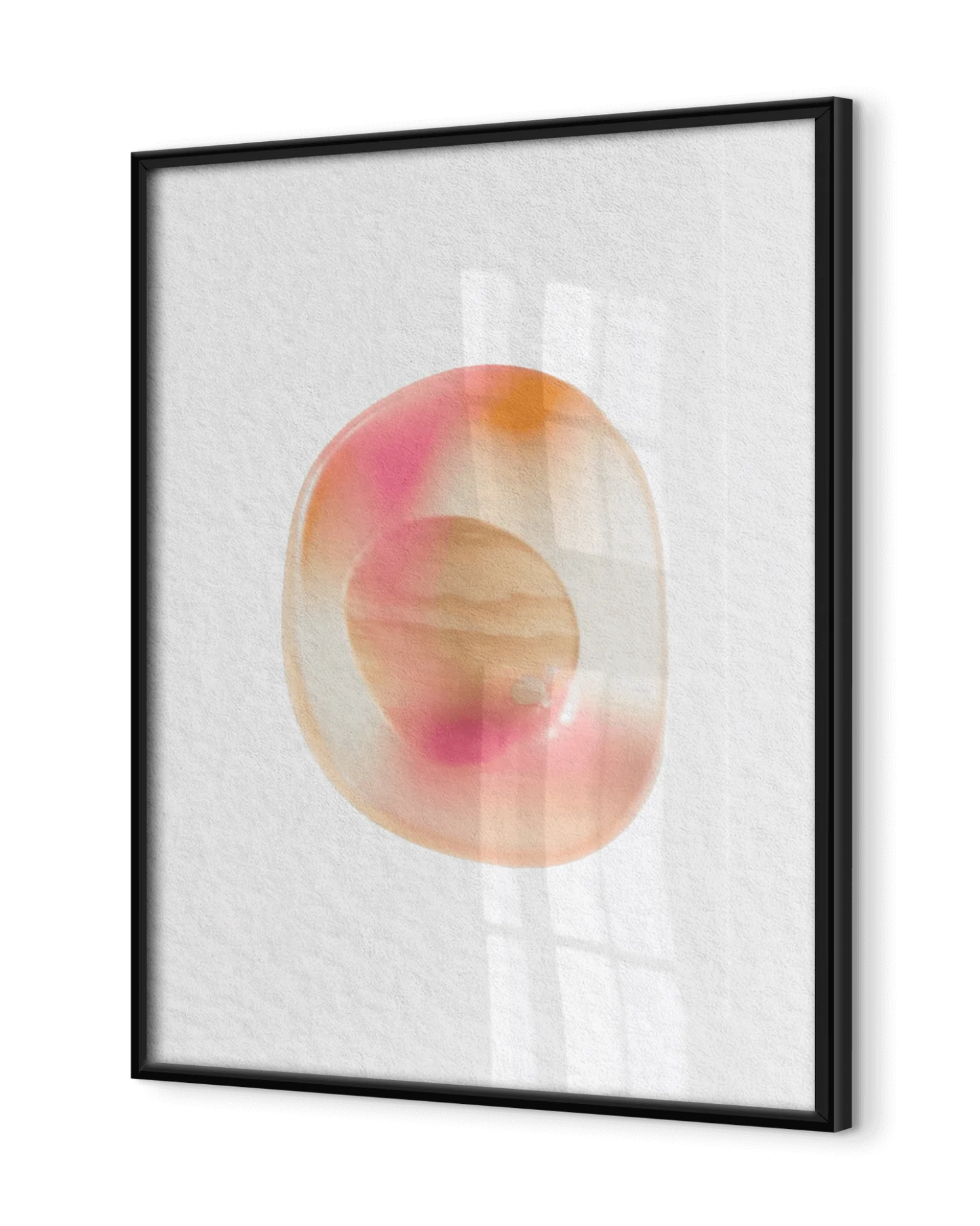 Watercolour Photo Upload Personalised Cat Framed Art - A4