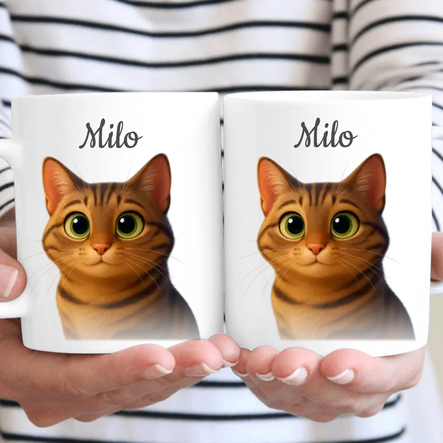 Cartoon Personalised Photo Upload Pet Cartoon Mug