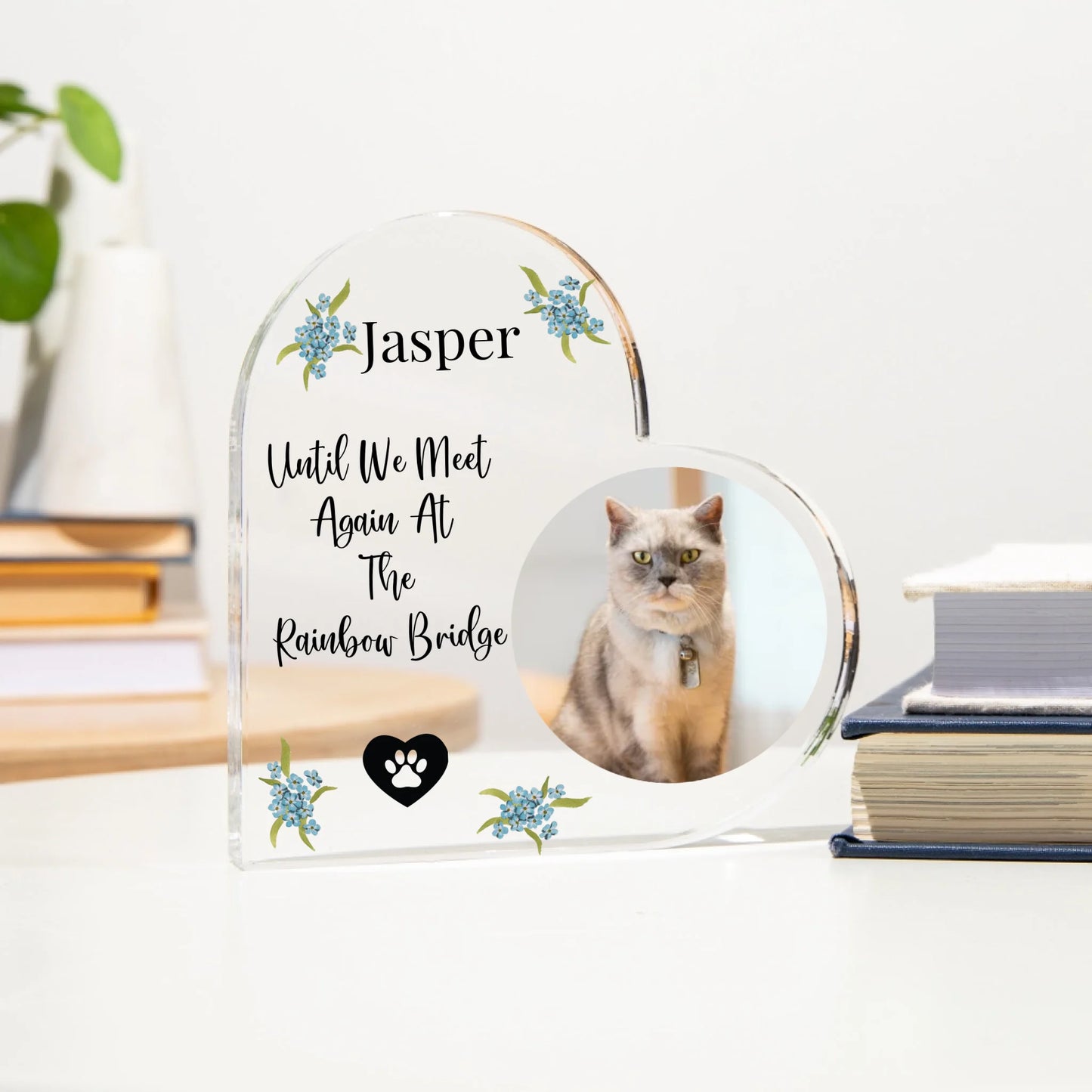 Personalised Pet Memorial Acrylic Heart - You Were My Favourite Hello & Hardest Goodbye copy
