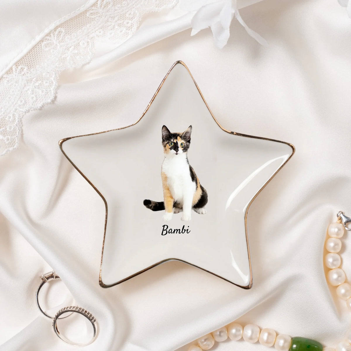 Personalised Pet Photo Upload Ceramic Jewellery Dish